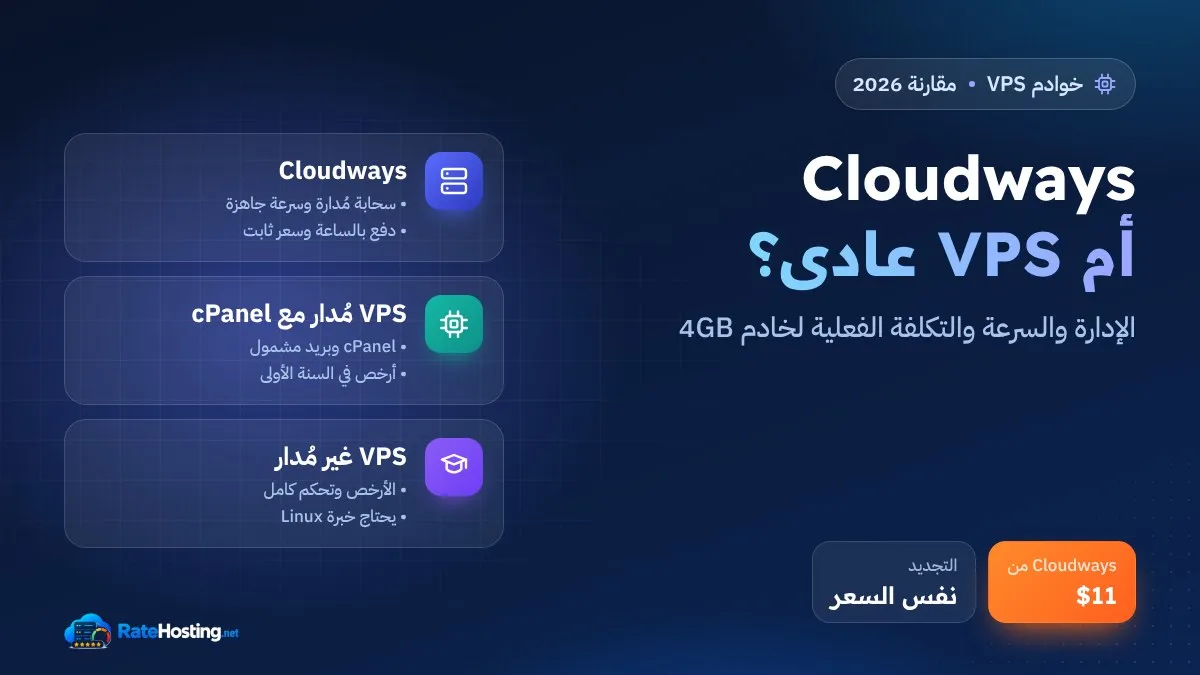 Cloudways أم VPS عادي: أيهما أفضل لمتجرك أو موقعك في 2026؟